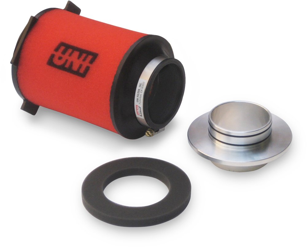 UNI Air Filter Upgrade Kit with Billet Adapter 20082013 Kawasaki Tery
